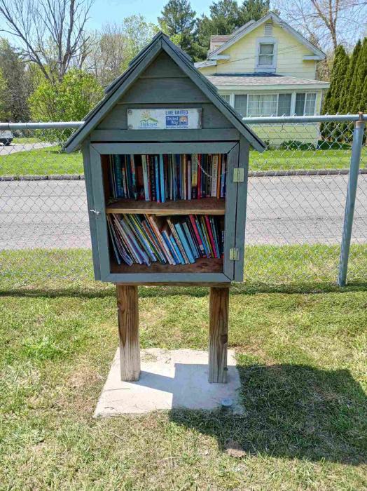 painted book house