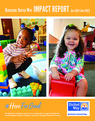 2021-22 impact report cover with two children