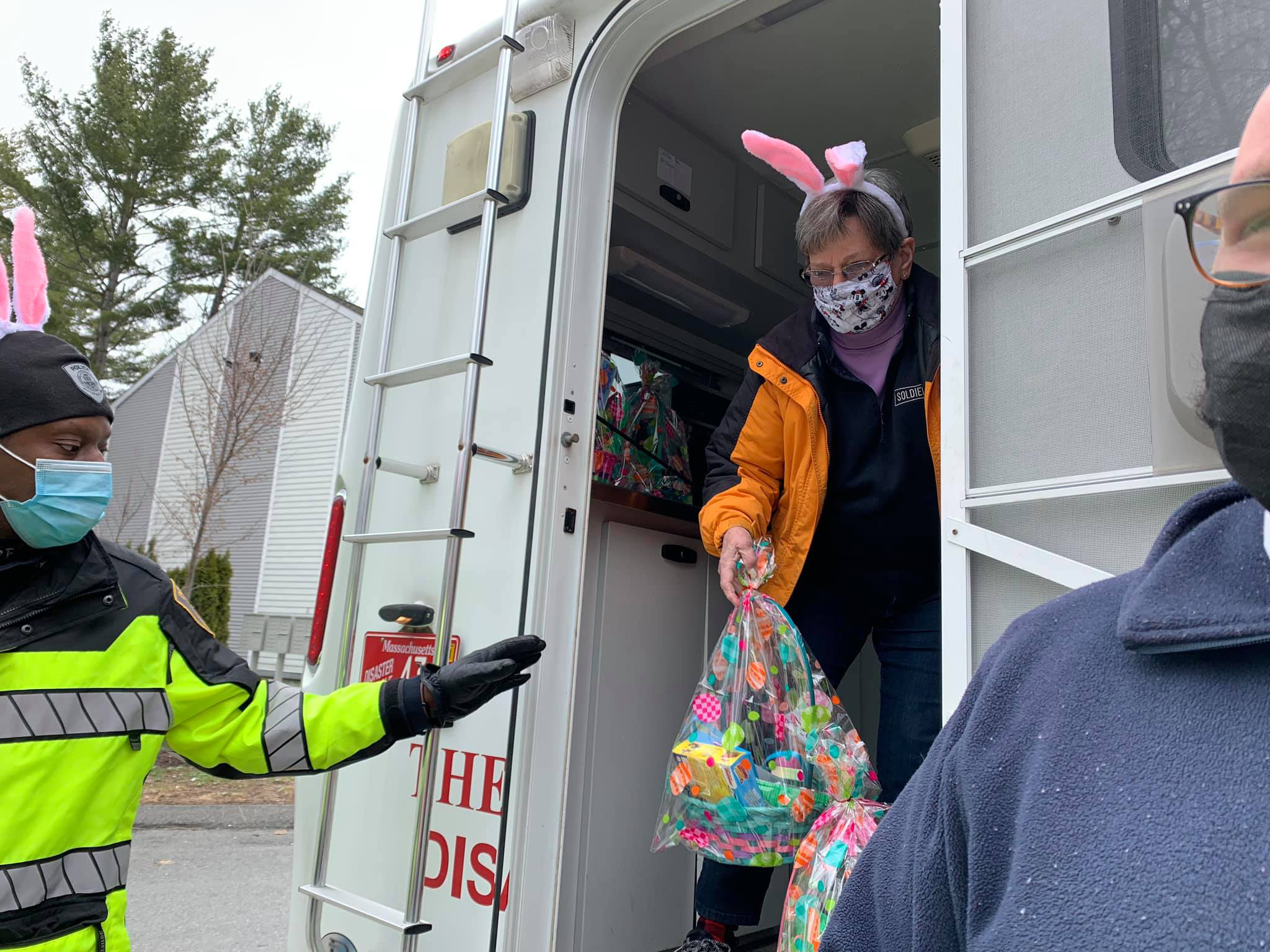 Salvation Army hands out Easter baskets