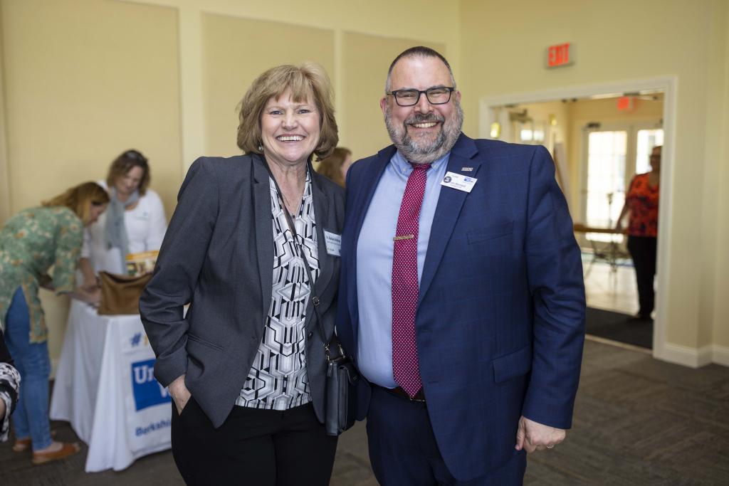 Dr. Barbara Malkas, North Adams Public Schools, with Tom