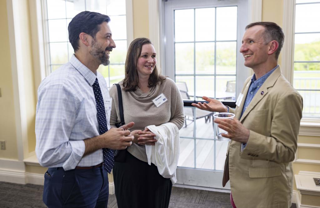 John Neiner (Berkshire Athenaeum Trustee) and Erin Neiner with honoree Alex