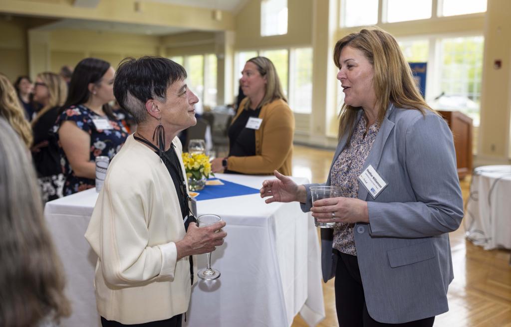 Janis Broderick (Elizabeth Freeman Center) and Heather Williams (Berkshire County Kids' Place)