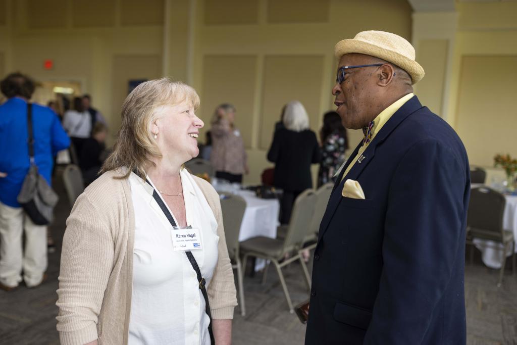 Karen Vogel (Berkshire Health Systems) and honoree Manny