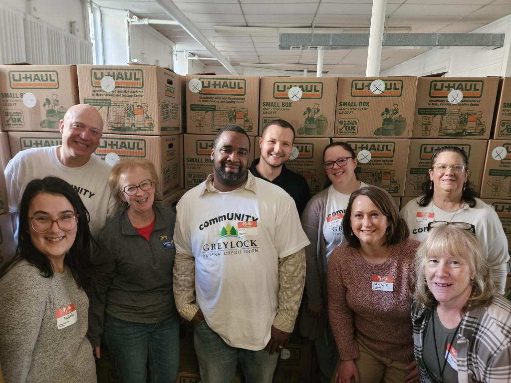 Volunteers from Berkshire Health Systems, MOLARI, and Greylock Federal Credit Union