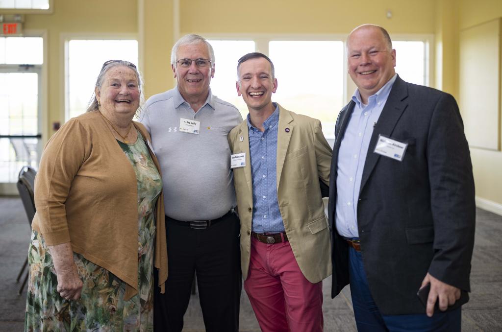 Gail Molari (MOLARI Employment and HealthCare Services), H. Jay Bailly (Berkshire Bank), honoree Alex, Nicholas Kirchner (Molari)