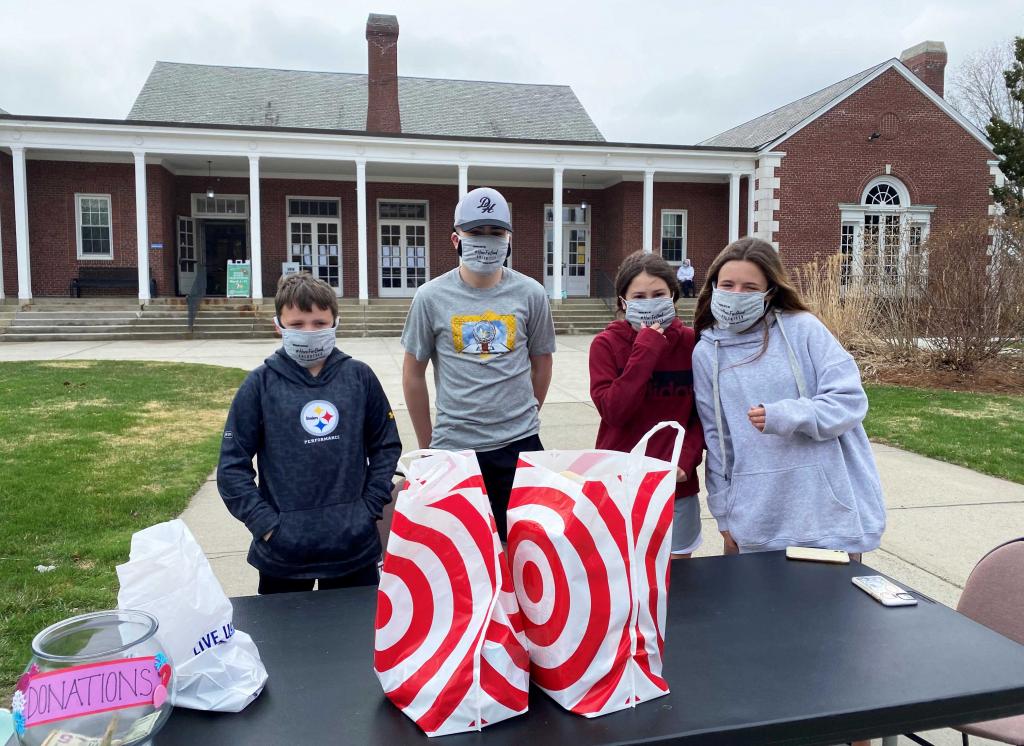 Students in the Rotary Interact Club at Central Berkshire Regional School District hosted a food drive at Dalton CRA.