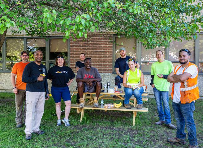 Hard work on a hot day warrants a break