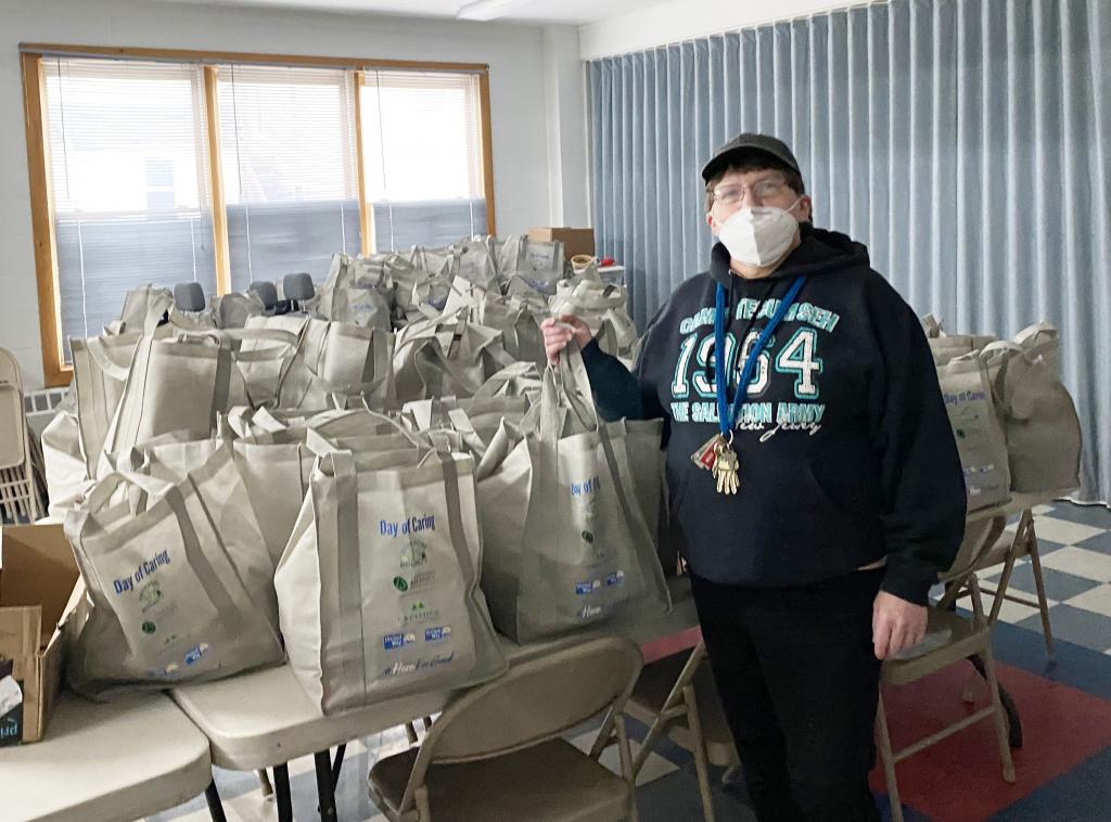 Thank you Wanda for helping unload bags at the North Adams Salvation Army on May 2