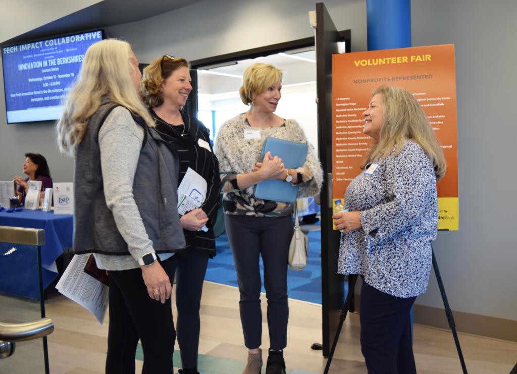 Liana Toscanini, Executive Director of Nonprofit Center of the Berkshires, with volunteer fair attendees