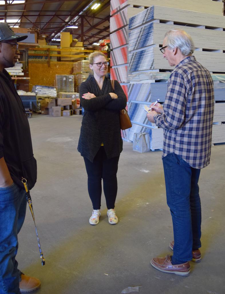 Mark Lefenfeld with Berkshire Bounty connects with Connie & Don Harris from Price Memorial AME Zion Church