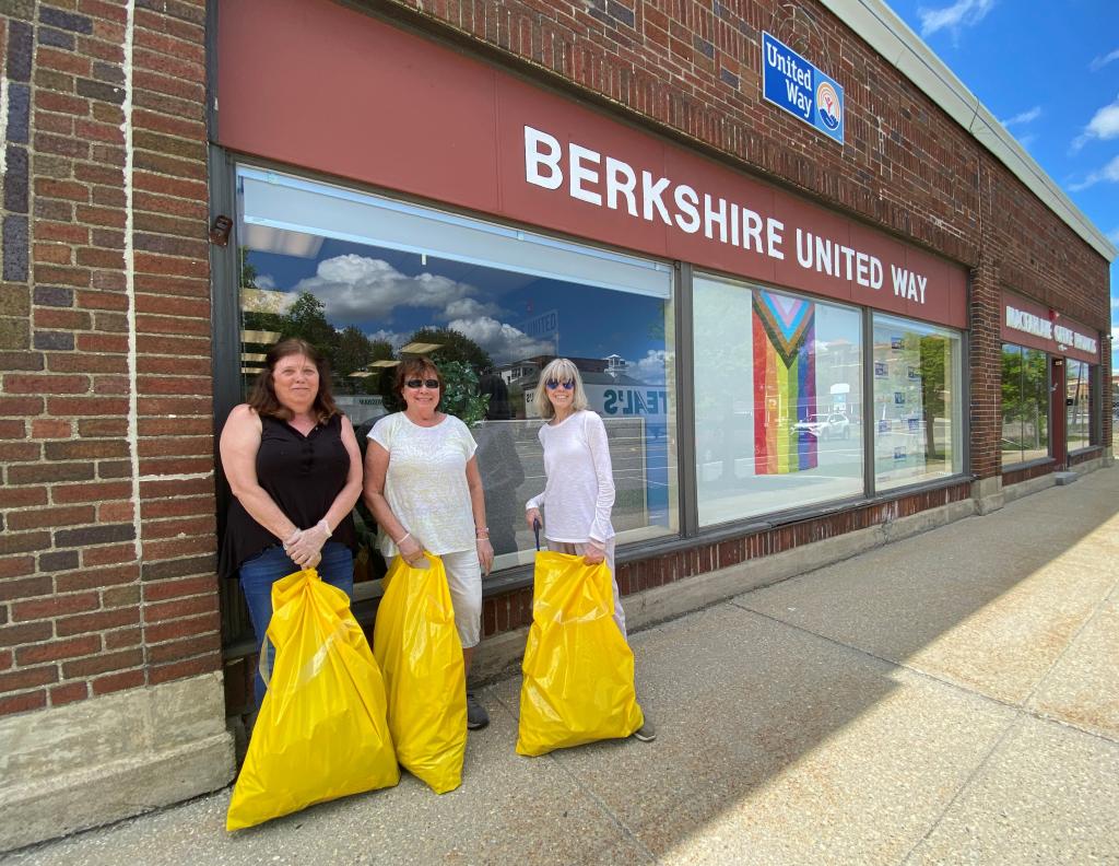 Robyn, Maryann, and Betty cleaned up their neighborhood, which includes the BUW office