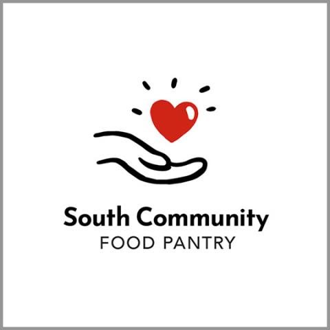 South Community Food Pantry volunteer fair booth logo