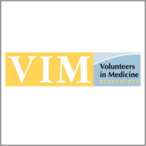 Volunteers in Medicine Berkshires volunteer fair booth logo