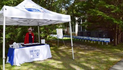 Thank you BUW volunteer Kate Murphy for helping check guests in